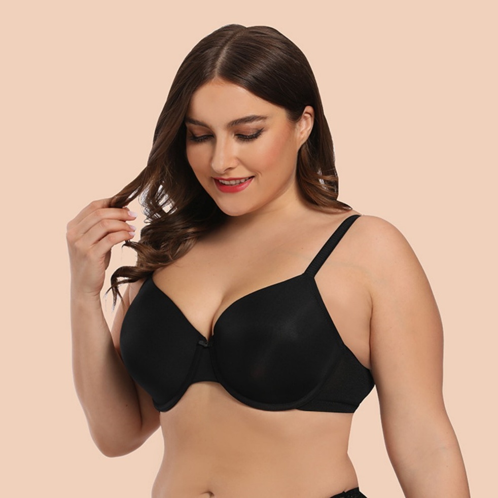 3 Pack Женская косточках Push Up Бюстгальтер Бесшовные Комфорт Футболка Плюс Размер Бюстгальтер
